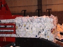 The new Paal baler at Leeds Paper Recycling